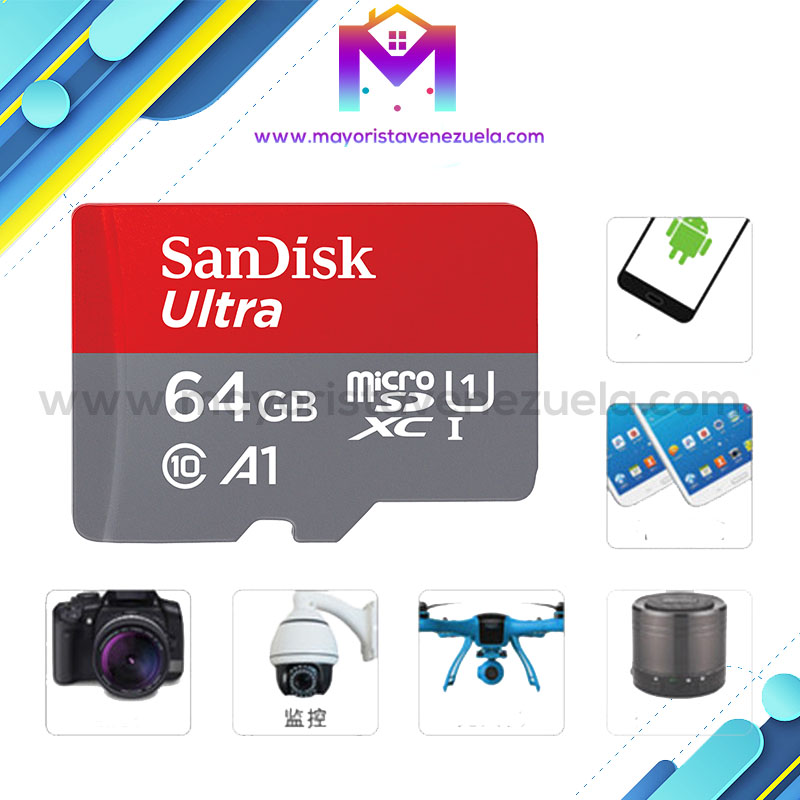 Micro SD Sandik 64GB Precio al Mayor