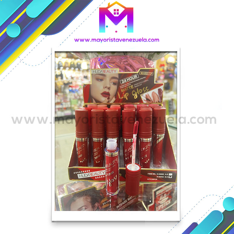 Lip Gloss Huda 24 horas Proffessi Precio al Mayor
